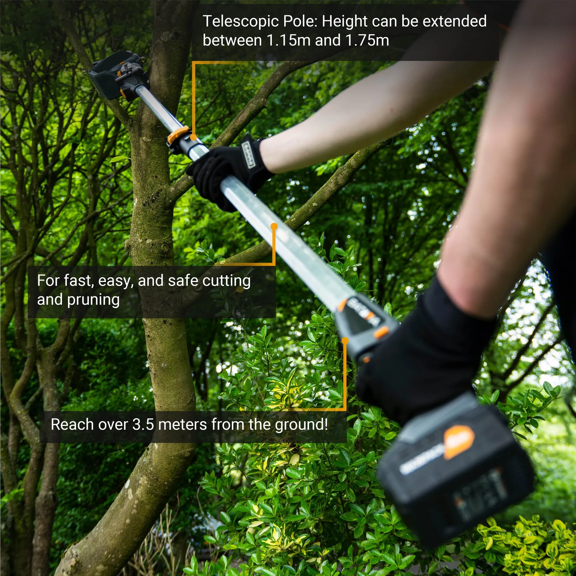 18V TELESCOOPSTEEL 1.15  1.75M