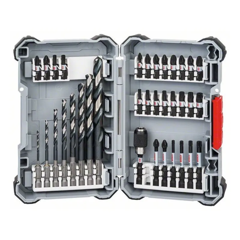 BOSCH 35DELIGE PICK&CLICK SLAGSCHROEVENDRAAIERBITSET EN METAALBOREN 2607017567