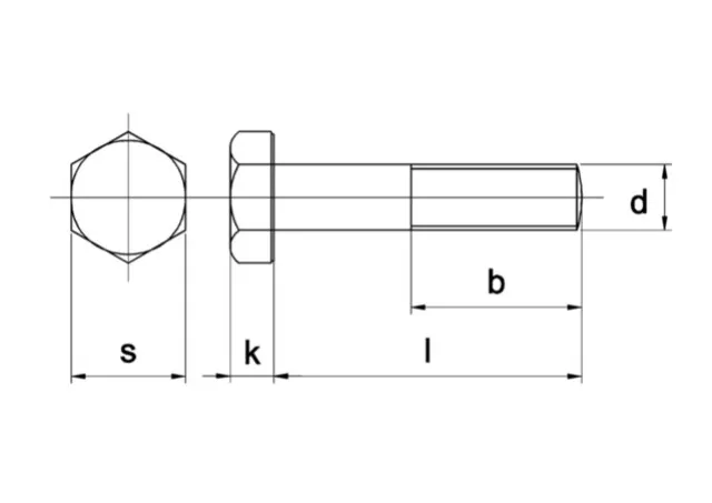 BOUT DIN 931 A2 M 8 X 60  100