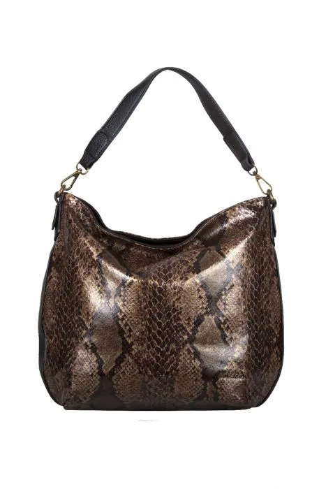Bulaggi hobo schoudertas met slangenprint