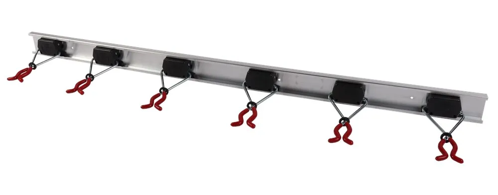 GEREEDSCHAPHOUDERRAIL LENGTE GELEIDERAIL 1.000MM HOUDER6 ALUMINIUM