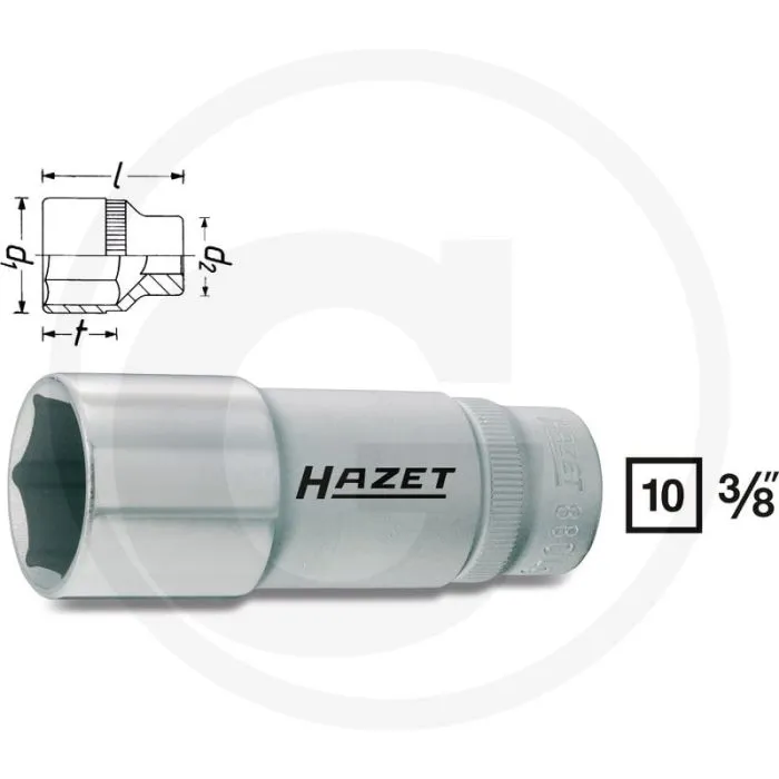 HAZET ZESKANT DOPSLEUTEL 15MM CHROOMVANADIUM DIN 3124 ISO 27251
