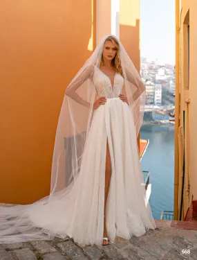 Huwelijkssluier Elena Novias 668