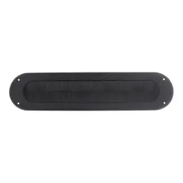 INTERSTEEL Tochtwering ovaal RVS/mat zwart