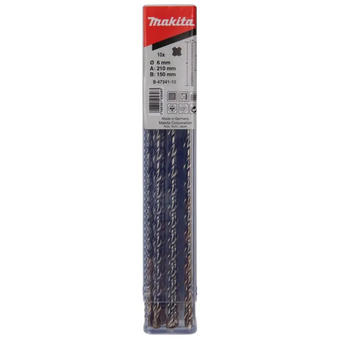 MAKITA B4734110 P2S:SDSPLUS BOOR 6X210MM 10ST