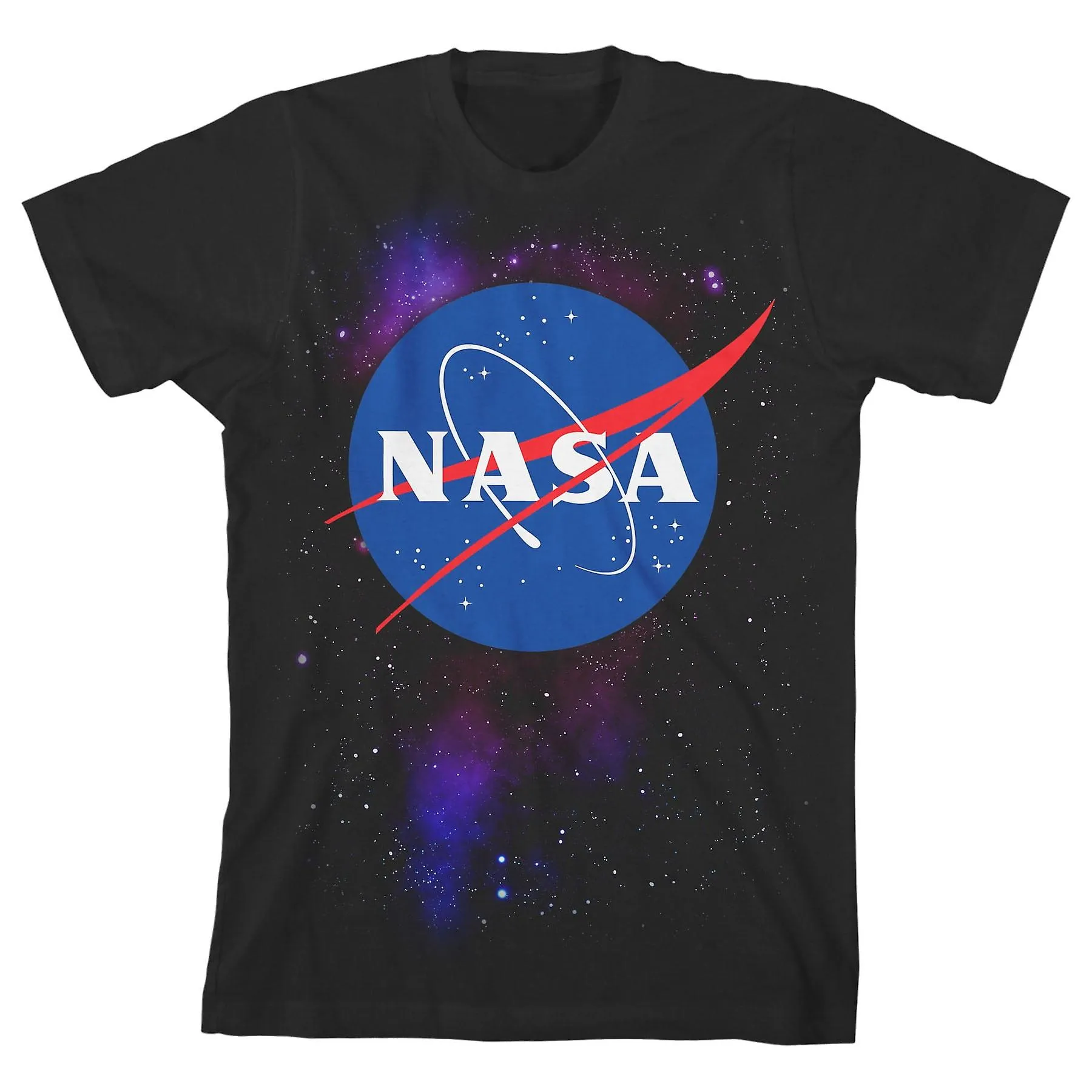 NASAEMBLEEM OP DE ACHTERGROND VAN DE RUIMTE JEUGD ZWART GRAFISCH TSHIRTOER206