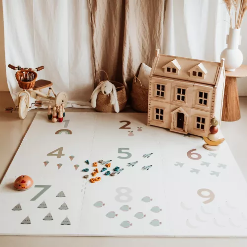 PLAY&GO 2IN1 FOAM SPEELMAT EEVAA  NUMBERS  180X180 CM