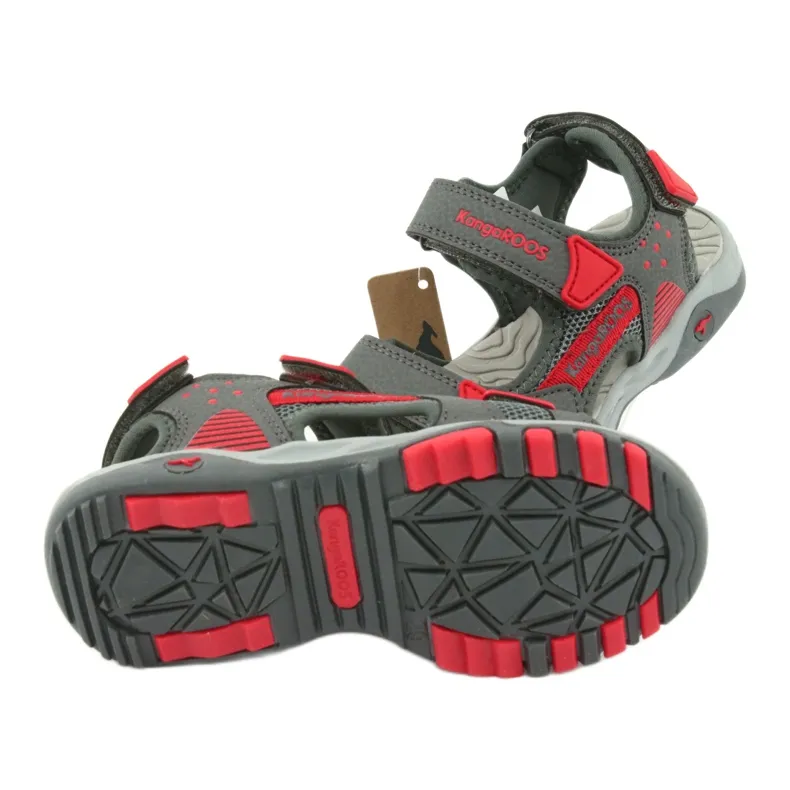 Sandalen KangaRoos 18337 schuimrubberen inzetstuk grijs
