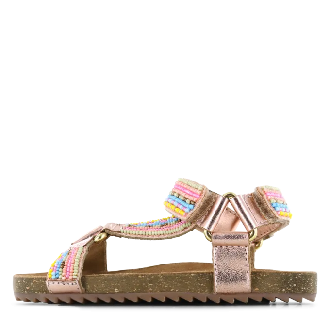 Shoesme rosé sandaal met kraaltjes