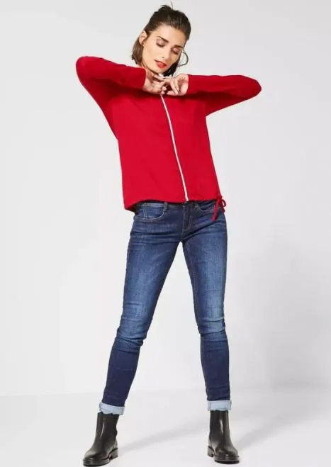 Street One shirt met sierbies