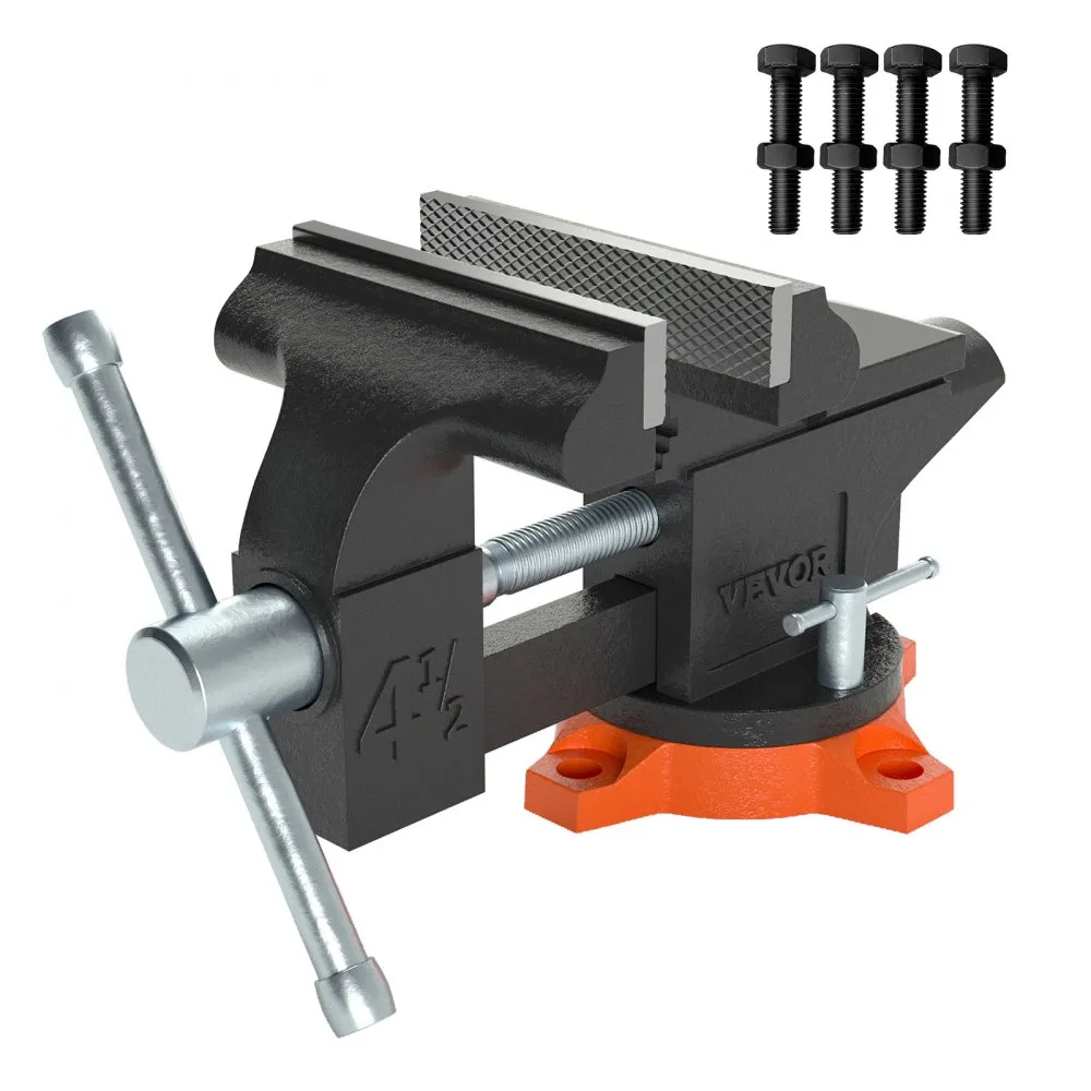 VEVOR BANKSCHROEF AAMBEELD 240° DRAAIBAAR 1,54,5 CM SPAN WERKBANK BANKSCHROEF