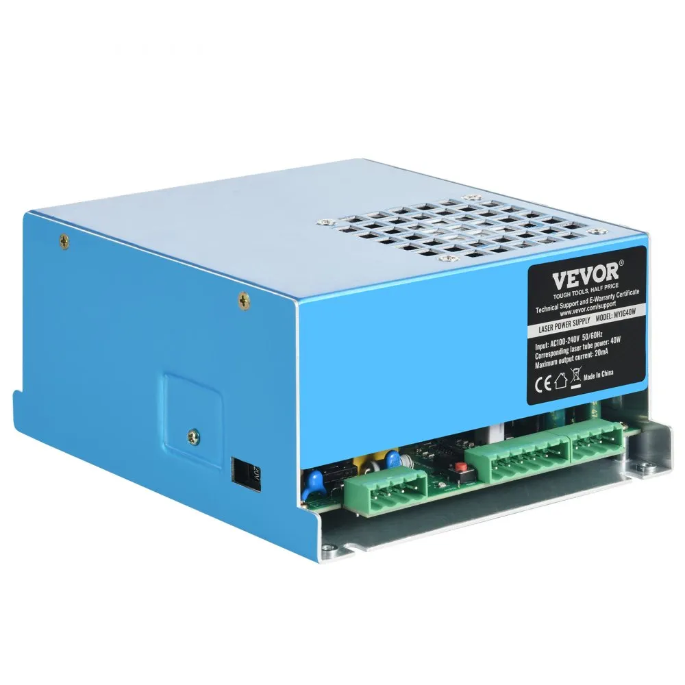 VEVOR CO2LASERVOEDING VOOR 40W LASERBUISLASERGRAVEUR / SNIJDER 3065 ℃