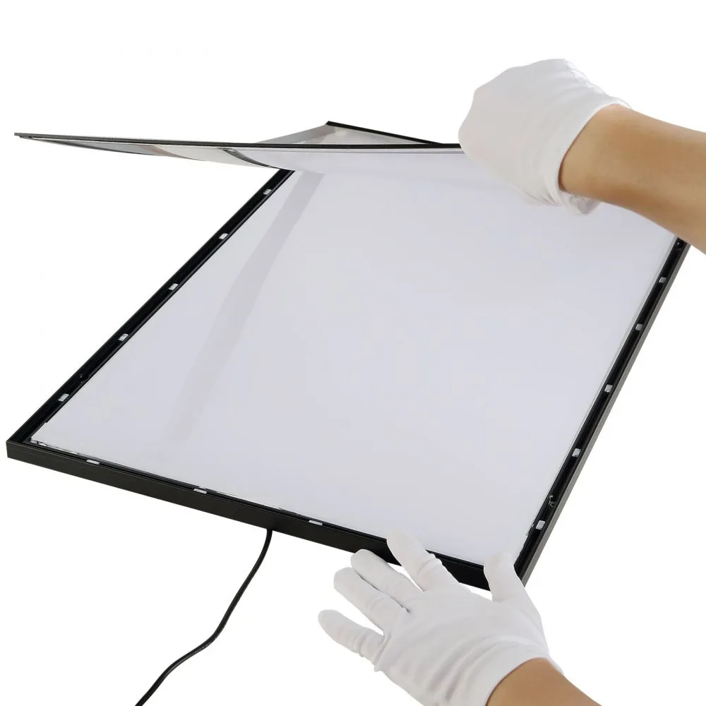 VEVOR FOTOLIJST POSTERLIJST LEDLICHTBAK 556X352MM FILMPOSTERS ZWART