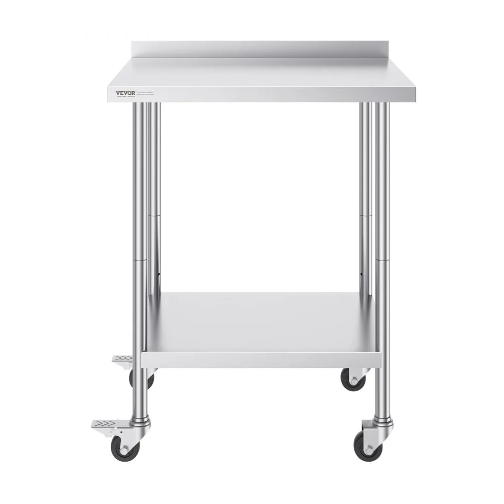 VEVOR werktafel keukentafel voorbereidingstafel oprolbaar commercieel 610x762mm